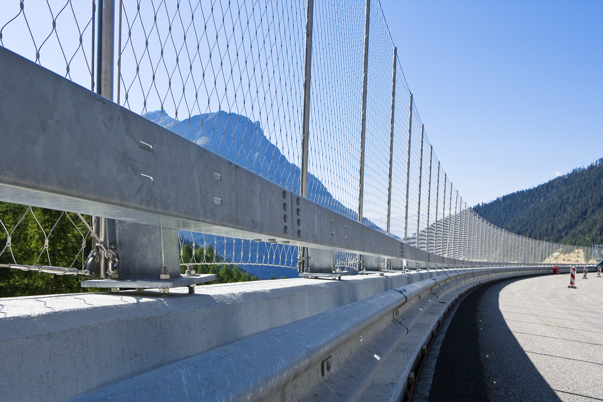 Sicherheitsnetz an Ganterbrücke