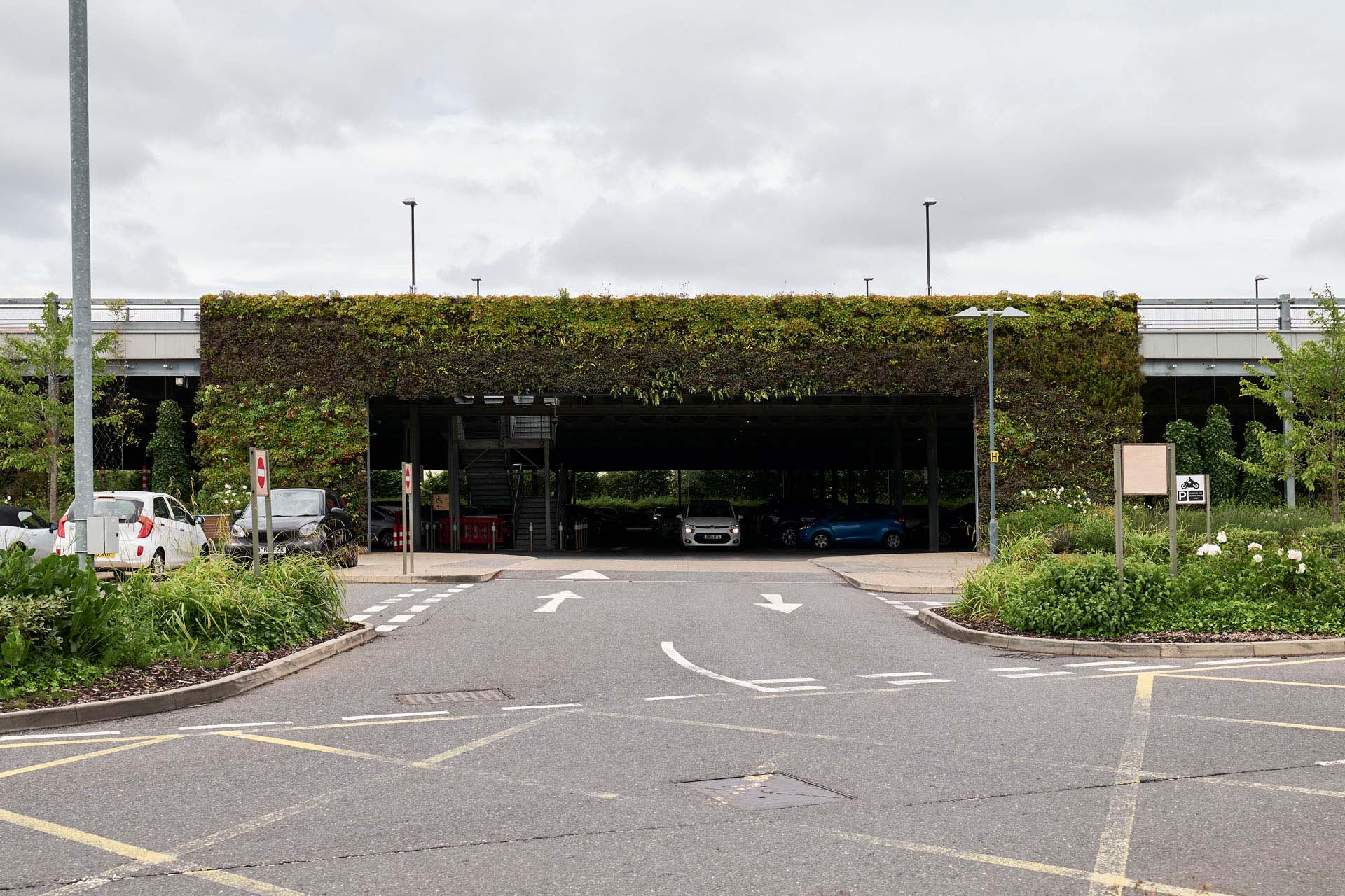 Jakob Rope Systems Cheshire Oaks parking greening with Webnet and cables