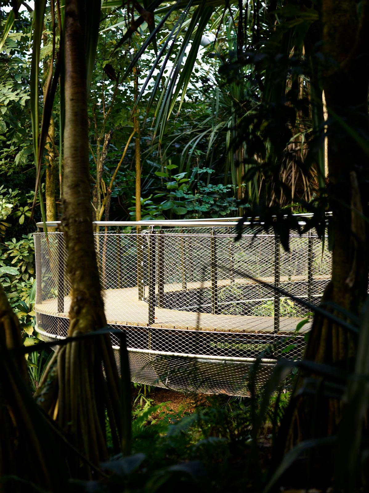 Webnet railing at Masoala Hall, Zoo zürich