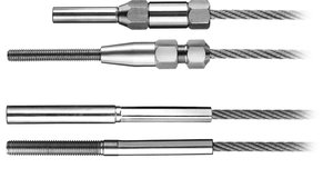 Four types of stainless steel wires with external and internal threads