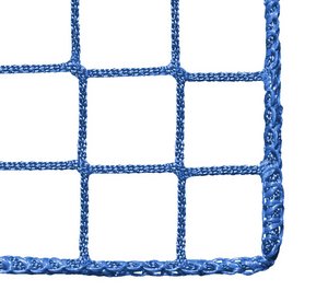 Blue safety net made of polypropylene